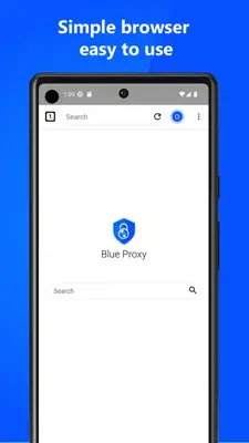 Blue Proxy Browser android App screenshot 0