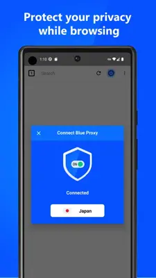 Blue Proxy Browser android App screenshot 1